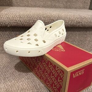 Vans Women's White Slip-On Shoes